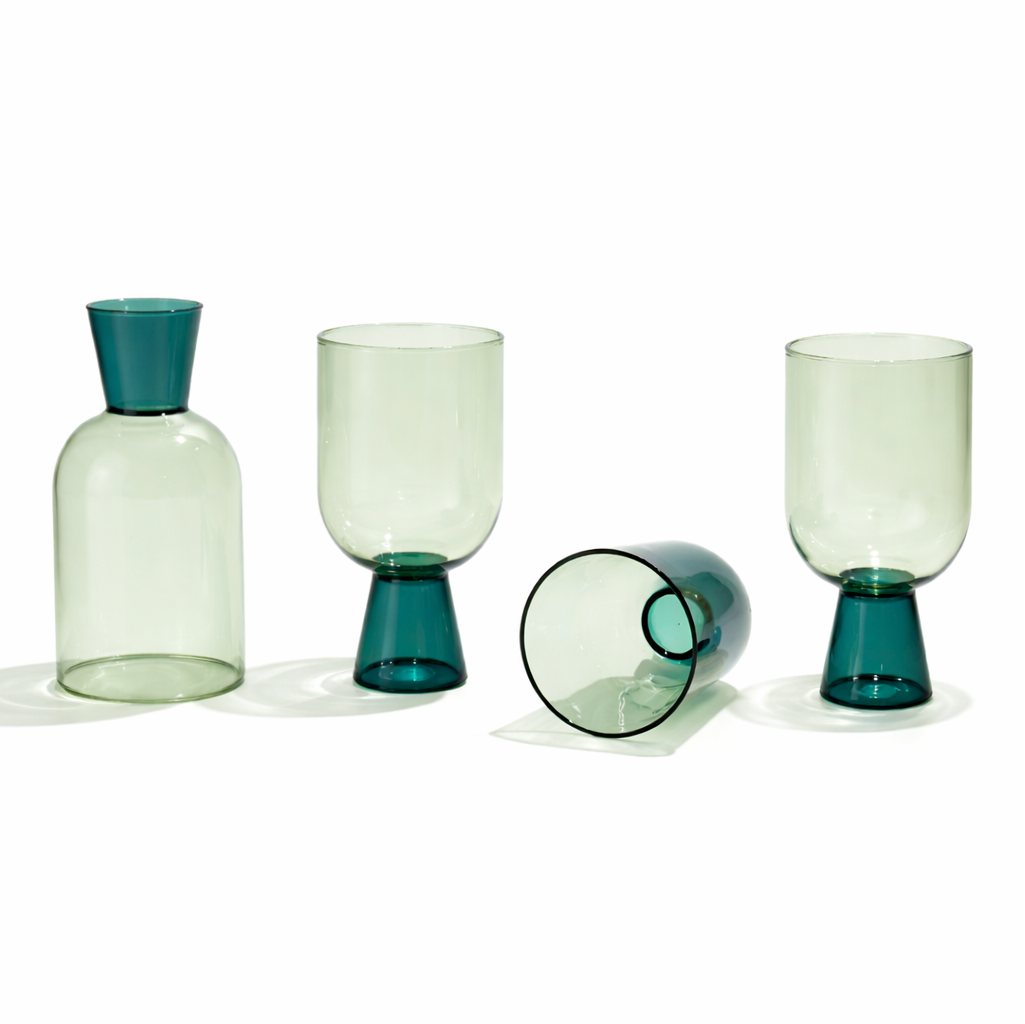 Emerald Cocktail Glasses - Set of 4