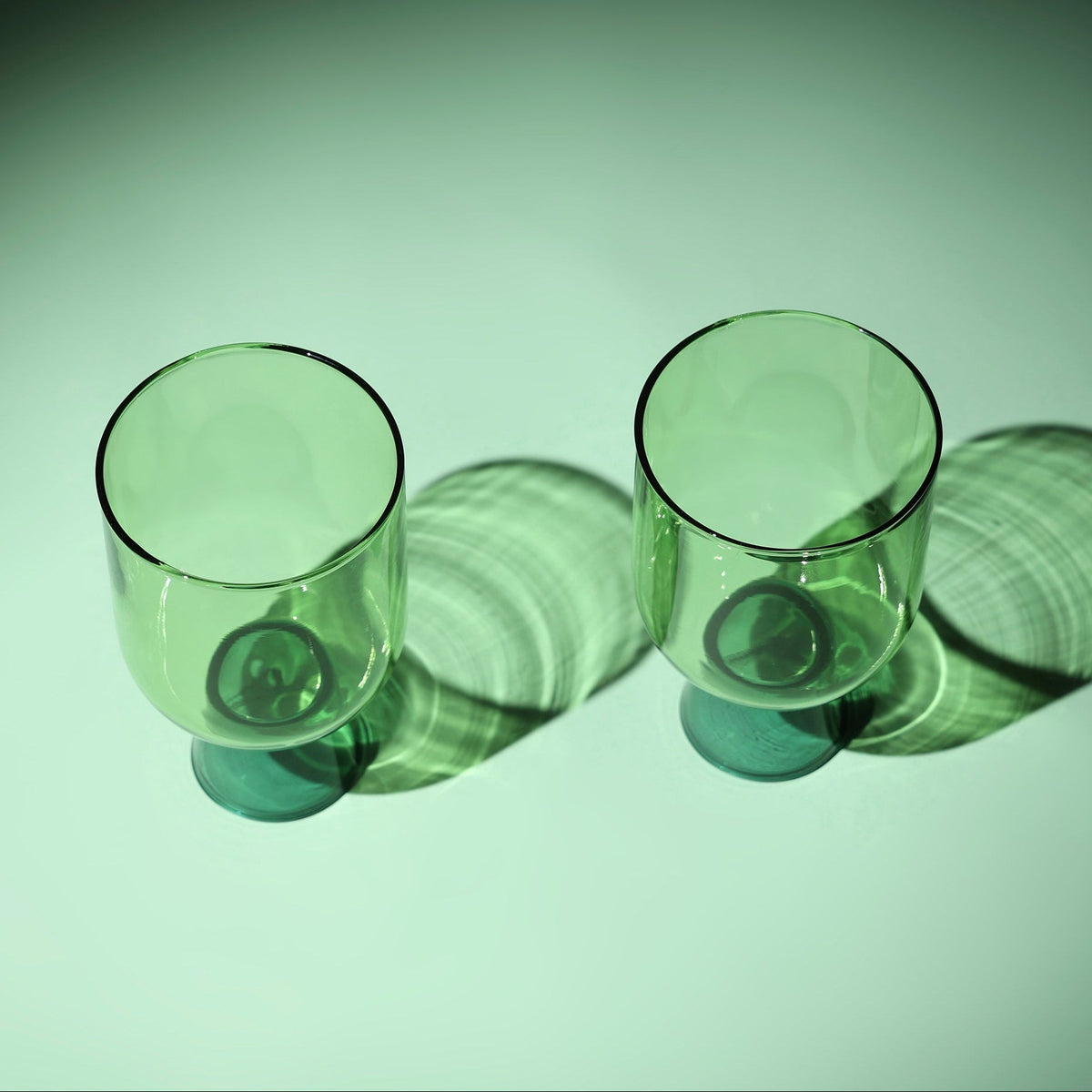 Emerald Cocktail Glasses - Set of 4