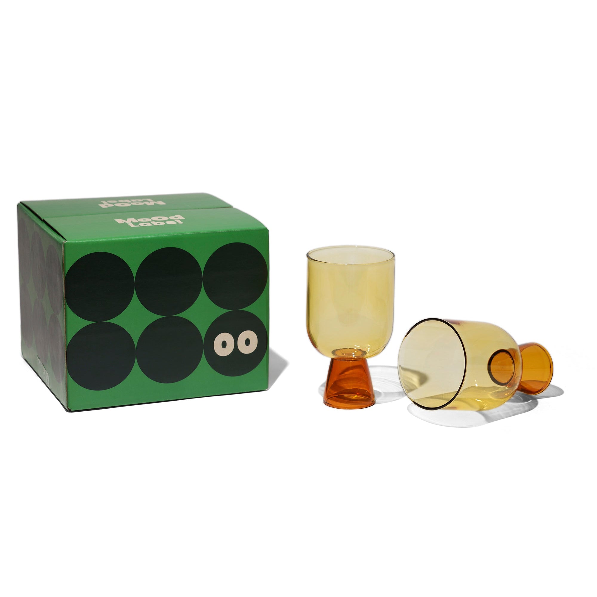 Amber Cocktail Glasses - Set of 4